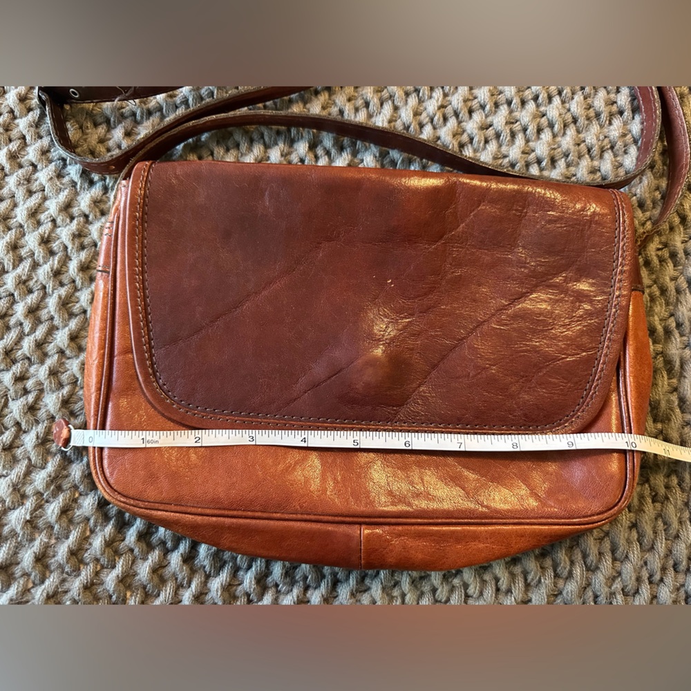 Classic Brown Leather Crossbody Bag